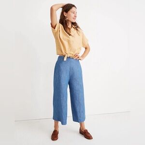 Madewell Chambray Huston Pull-On Pants